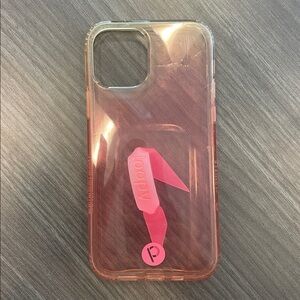 Loopy iPhone 12 & 12Pro Pink and Clear Phone Case